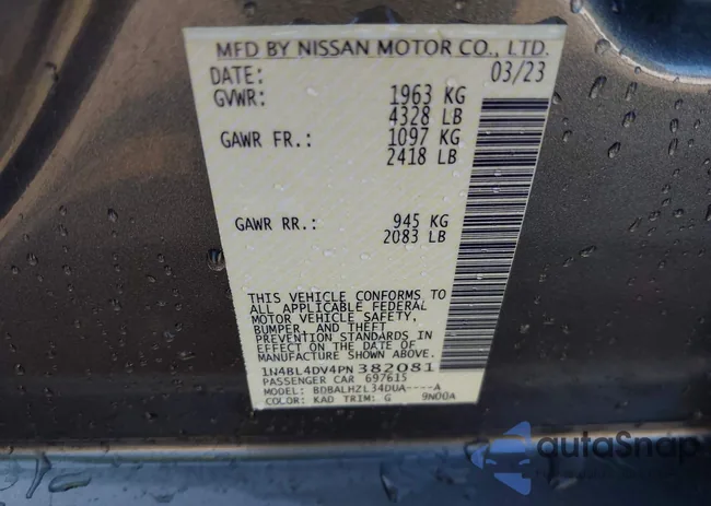 1N4BL4DV4PN382081: 42893483