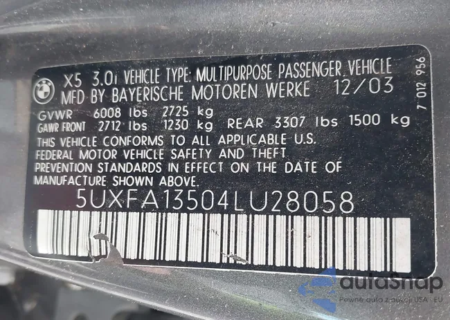 5UXFA13504LU28058: 42893590