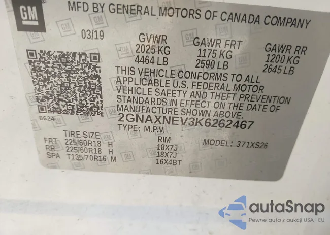 2GNAXNEV3K6262467: 42895043