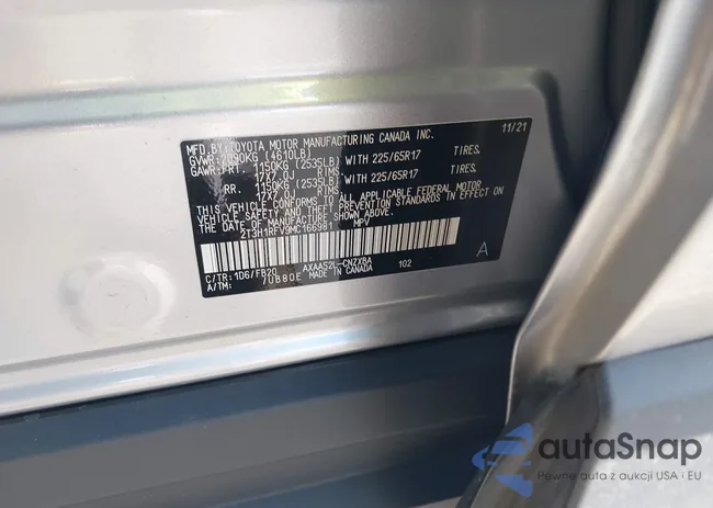 2T3H1RFV9MC166981: 42895092