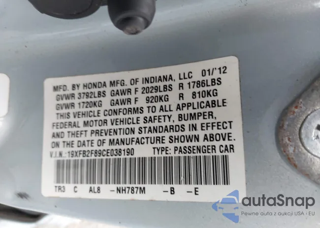 19XFB2F89CE038190: 42895218