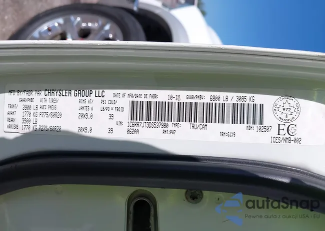 1C6RR7JT3DS537980: 42895243