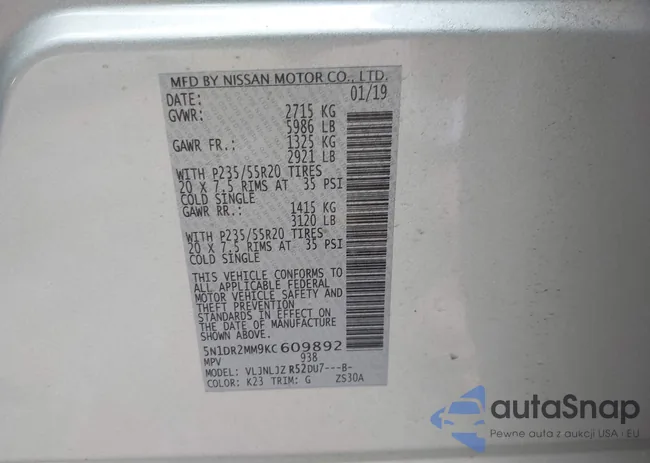 5N1DR2MM9KC609892: 42895288