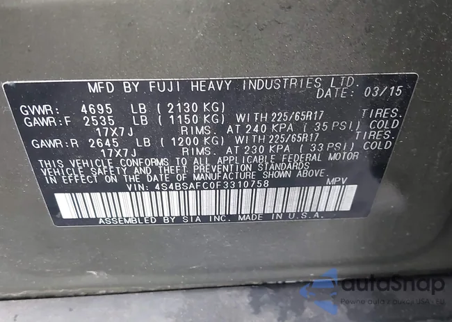 4S4BSAFC0F3310758: 42895298