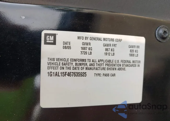 1G1AL15F467635925: 42894588