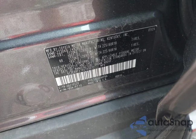 4T3E6RFV1RU149912: 42895901