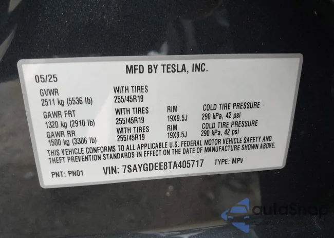 7SAYGDEE8TA405717: 42896249