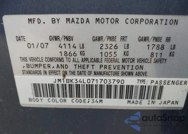 JM1BK34L071703790: 42895385