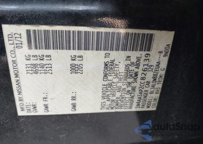 1N4AA5AP2CC826139: 42895553