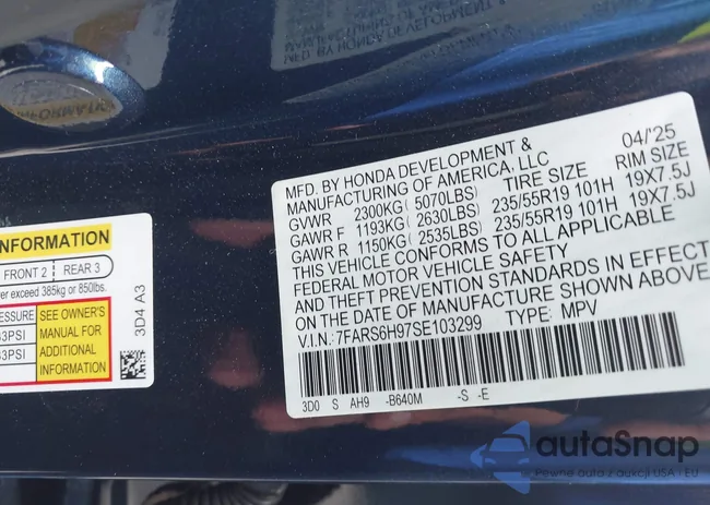 7FARS6H97SE103299: 42896735