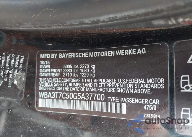 WBA3T7C50G5A37700: 42896775