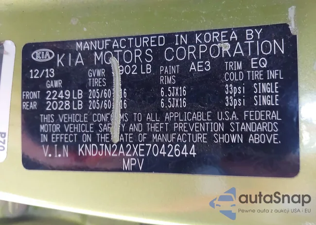 KNDJN2A2XE7042644: 42896404