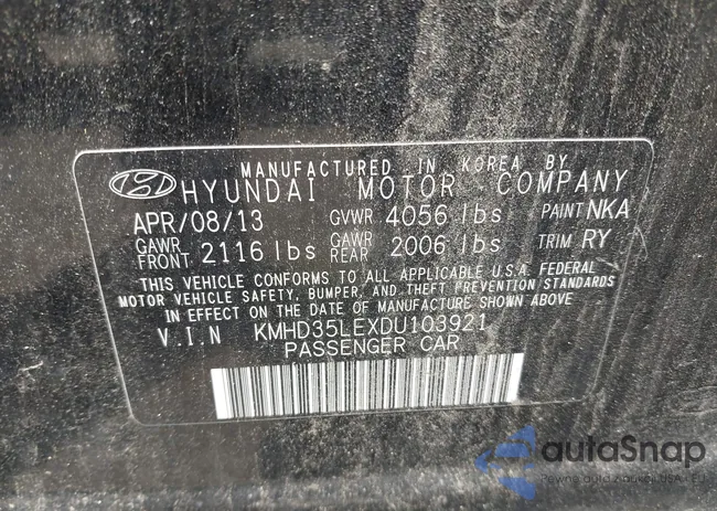 KMHD35LEXDU103921: 42896406