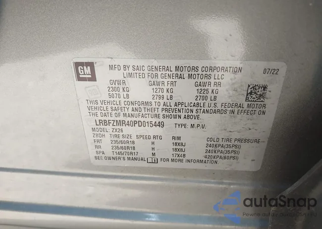 LRBFZMR40PD015449: 42896481