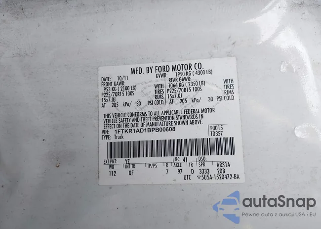 1FTKR1AD1BPB00608: 42896678