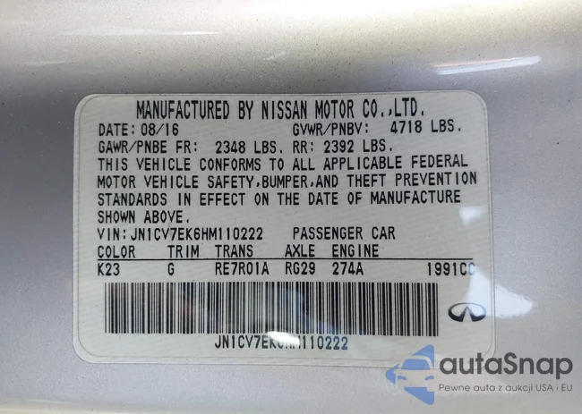 JN1CV7EK6HM110222: 42898147