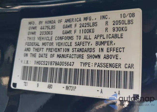 1HGCS21879A005647: 42897402