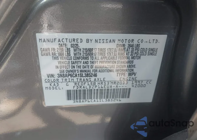 3N8AP6CA1SL385246: 42899134