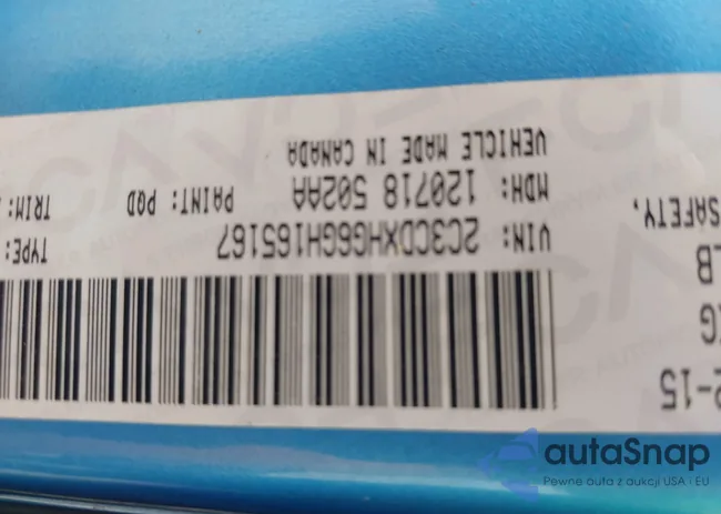 2C3CDXHG6GH165167: 42899211