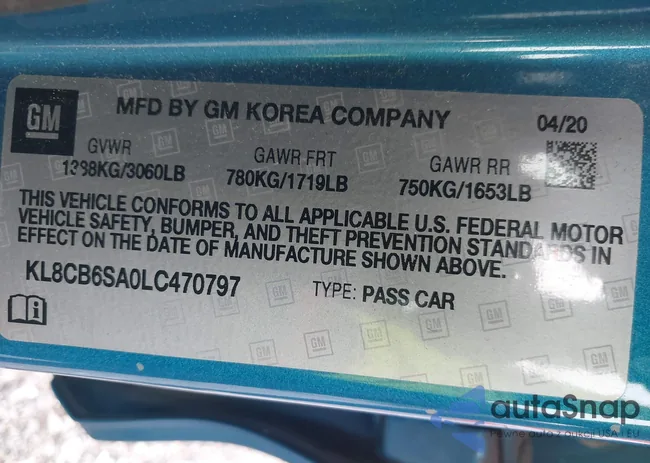 KL8CB6SA0LC470797: 42898311