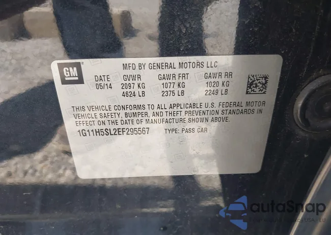 1G11H5SL2EF295567: 42898335