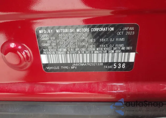 JA4ATWAA7RZ021338: 42898549