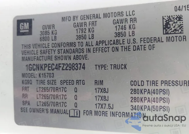 1GCNKPEC4FZ298374: 42899738