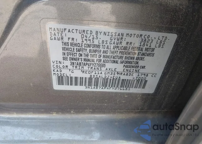 3N1AB7AP4FY276685: 42899983