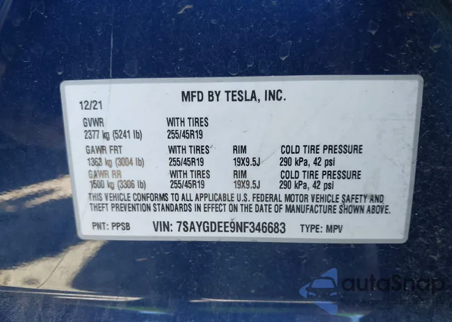 7SAYGDEE9NF346683: 42900133