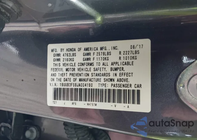 19UUB3F59JA004190: 42899334