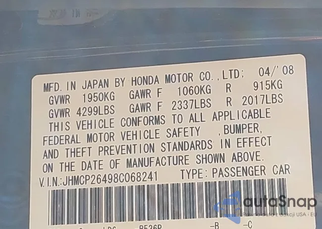 JHMCP26498C068241: 42899656