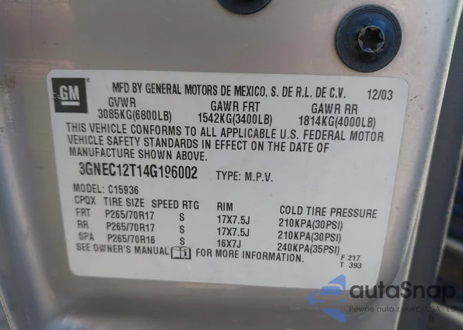 3GNEC12T14G196002: 42900723