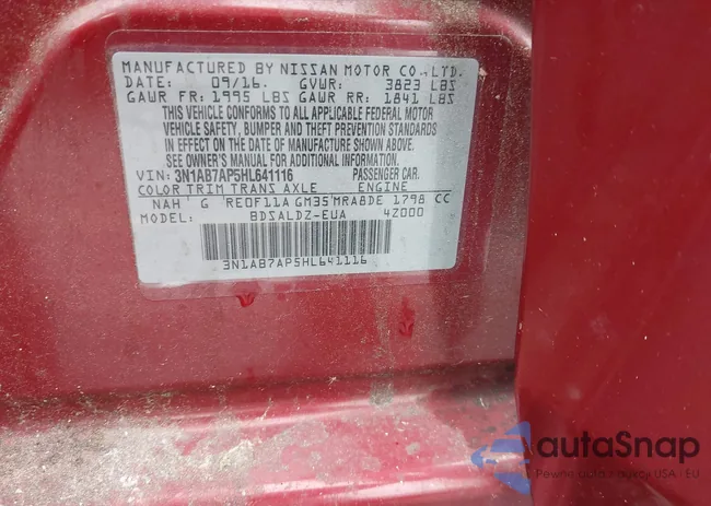 3N1AB7AP5HL641116: 42900737