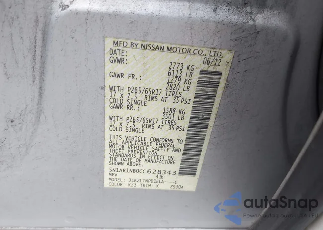 5N1AR1NB0CC628343: 42900874