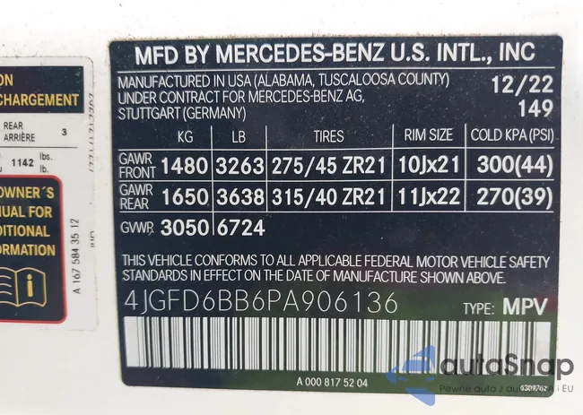 4JGFD6BB6PA906136: 42901087