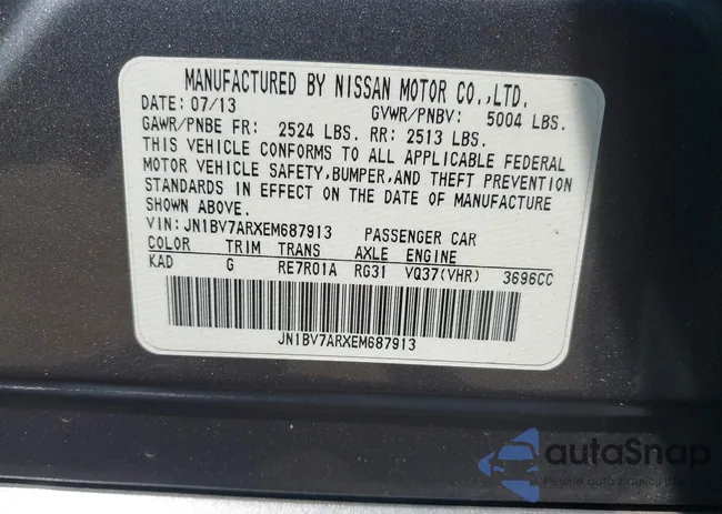 JN1BV7ARXEM687913: 42901162