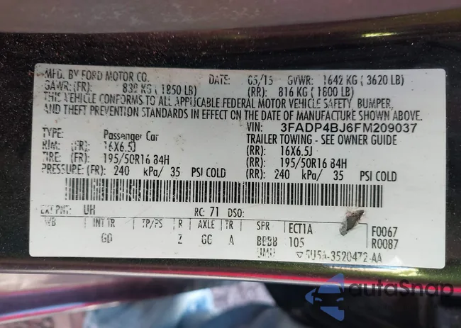 3FADP4BJ6FM209037: 42901791