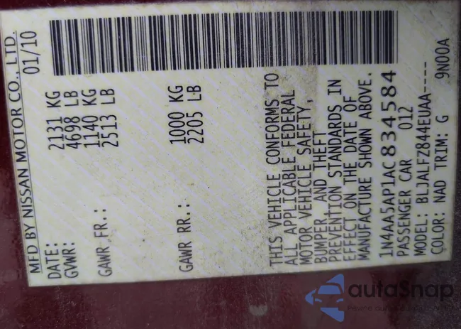 1N4AA5AP1AC834584: 42901843