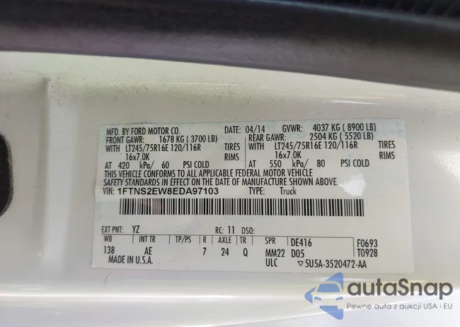 1FTNS2EW8EDA97103: 42901918