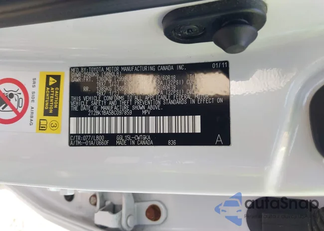 2T2BK1BA5BC097859: 42902013