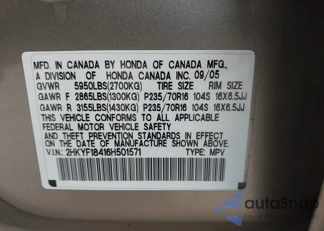 2HKYF18416H501571: 42902211