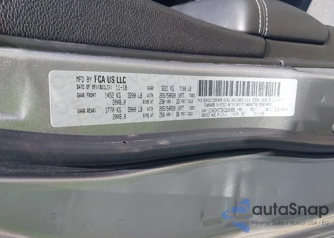 1C4SDHCT2KC626068: 42901298