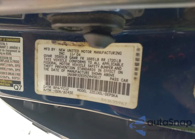 1NXBR32E05Z445617: 42901383