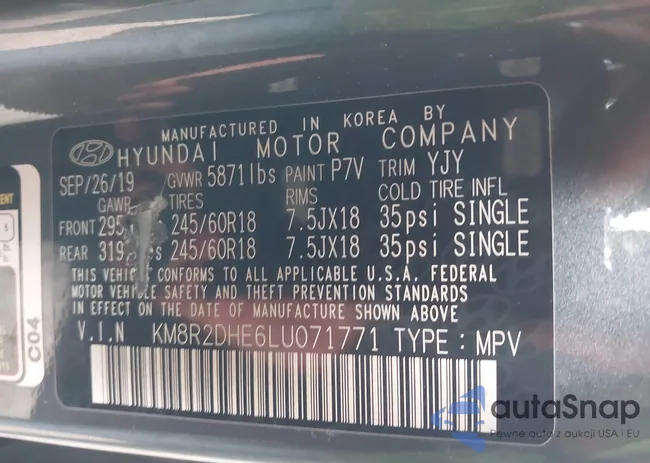 KM8R2DHE6LU071771: 42901444