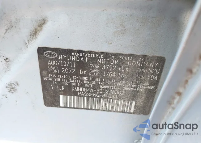 KMHDH4AE5CU278302: 42902695