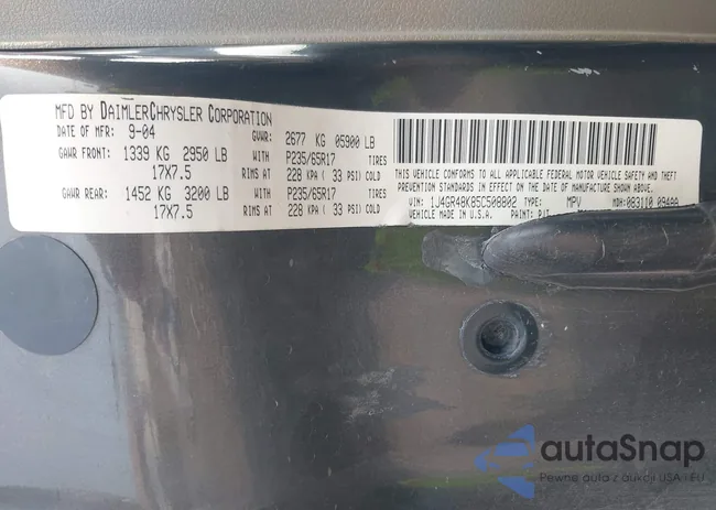 1J4GR48K85C508802: 42902743