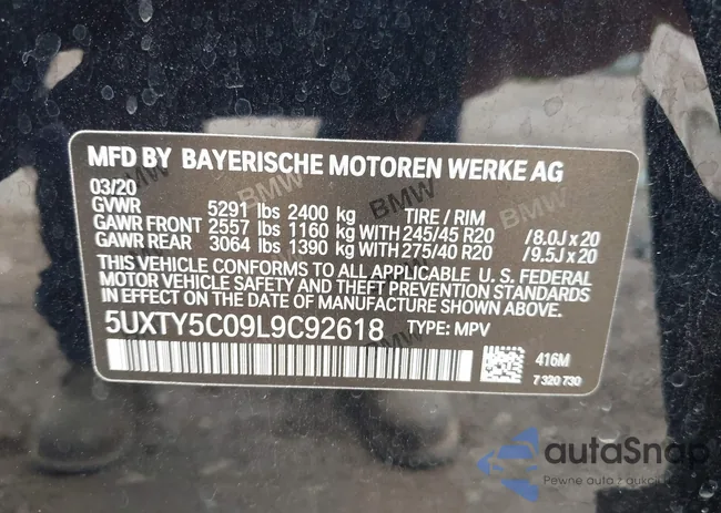 5UXTY5C09L9C92618: 42902941