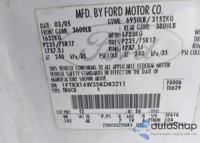 1FTRX14W35KD83211: 42902373