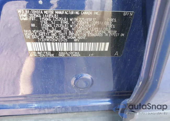 2T3ZFREV2EW122425: 42902434