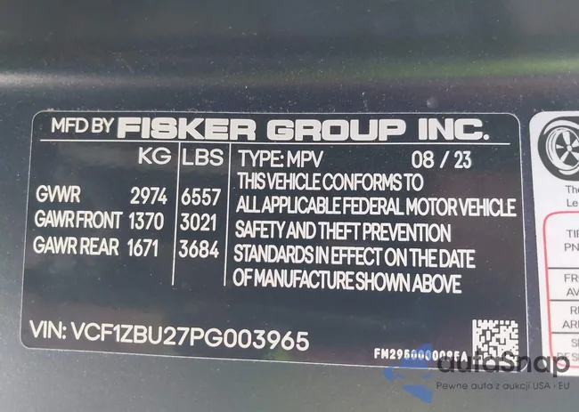 VCF1ZBU27PG003965: 42902438